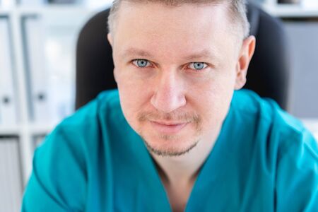 Attractive doctor in uniform