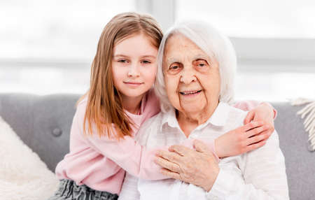 Grandmother with granddaughter