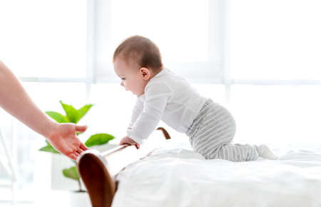 Child in the bed