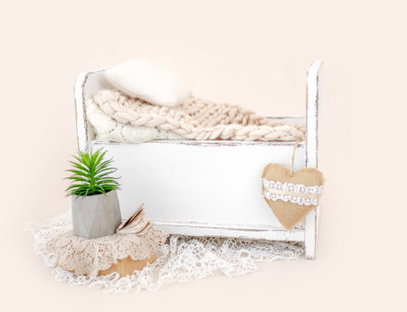 Newborn photoshoot furnitureの写真素材