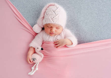 Newborn girl photoshootの写真素材