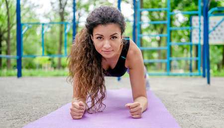 Girl doing plank