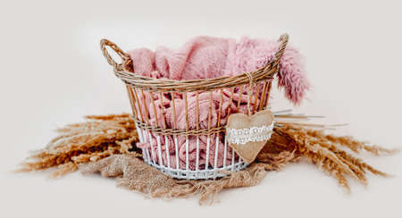 Studio decor for newborn photoshootの写真素材