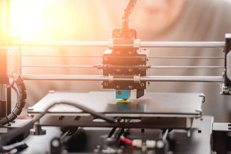 3D printer work process