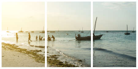 Beatiful sea view collage