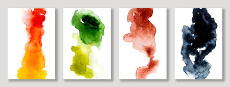 Watercolor art paintingsの写真素材