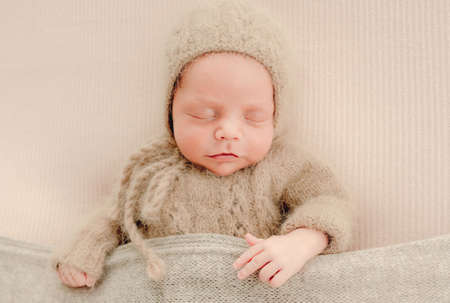 Newborn baby boyの写真素材