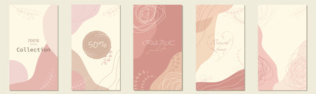 Templates for social mediaのイラスト素材