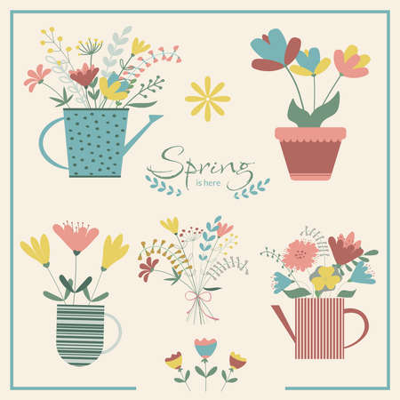Romantic floral patternsのイラスト素材