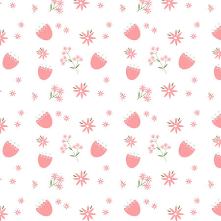 Romantic floral patternsのイラスト素材