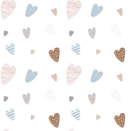 Love heart patternのイラスト素材