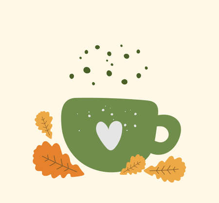 Autumn beverage vectorのイラスト素材