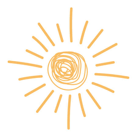 Sun vector drawingのイラスト素材