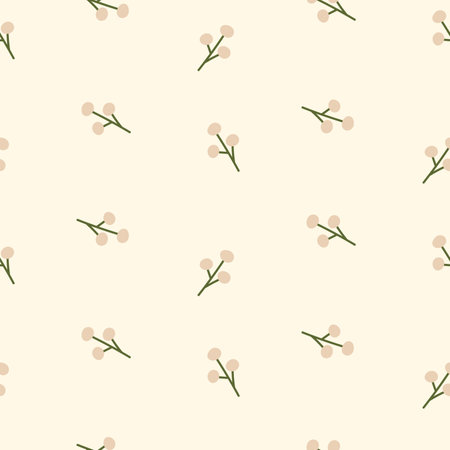 Floral seamless pattern with spring summer plant flower in vintage style. Beautiful blossom garden illustration collection for decoration and designのイラスト素材