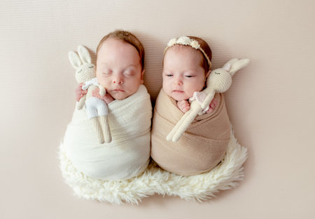Newborn baby portrait