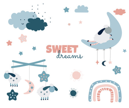 Sweet dreams vectorのイラスト素材