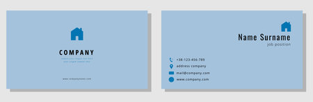Business card templateのイラスト素材