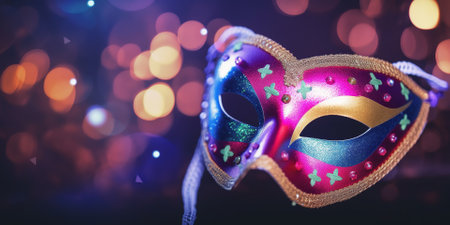 Carnival Mask For A Party On A Holyday Backgroundの素材