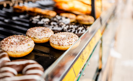 Donations Sitting On Supermarket Shelf In The Bakery Departmentの写真素材