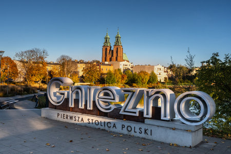 In Gniezno Enjoy The Beautiful City Views In Poland During Autumnの写真素材