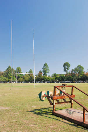 Rugby football training apparatusの写真素材