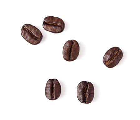 Coffee beans. Isolated on white background.