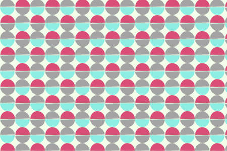 Showa retro gray and green patternのイラスト素材