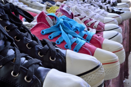 canvas shoesの写真素材