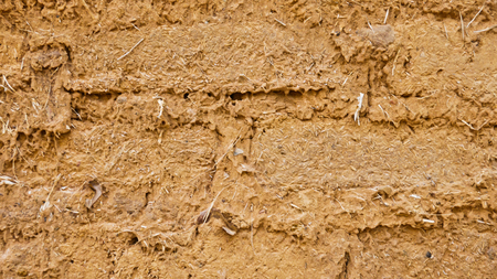 Background clay block  people can built the wall or house.の写真素材