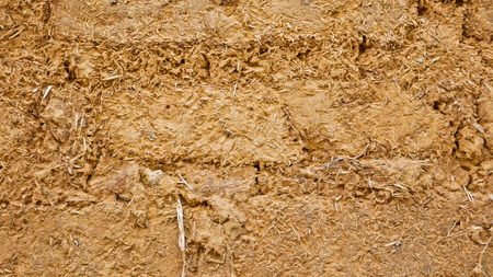 Background clay block  people can built the wall or house.の写真素材