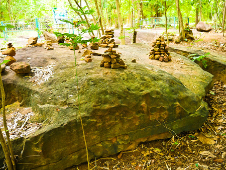 Amazing stone hole the hole is like a pot, is a natural hole.The hole is the largest group in Thailand. There are no less than 16 holes with many sizes ranging from 40 -300 cm wide mouth - 10 m. deepの写真素材