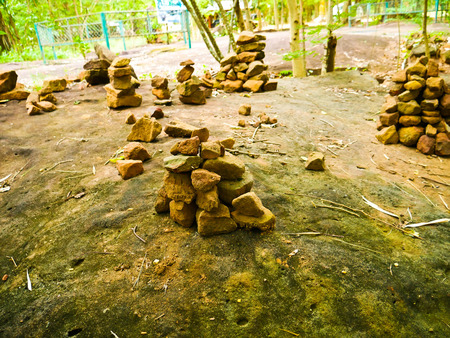 Amazing stone hole the hole is like a pot, is a natural hole.The hole is the largest group in Thailand. There are no less than 16 holes with many sizes ranging from 40 -300 cm wide mouth - 10 m. deepの写真素材