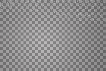 Vector illustration rain isolated on a transparent background.のイラスト素材