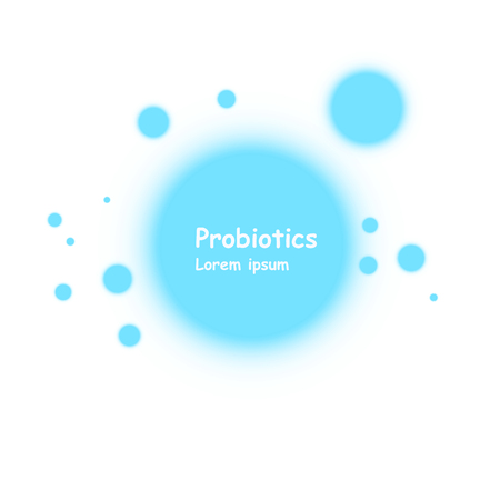 Cell background. Biology, Science background with cells. Biology background. Abstract vector cells illustration. Microscope view.のイラスト素材