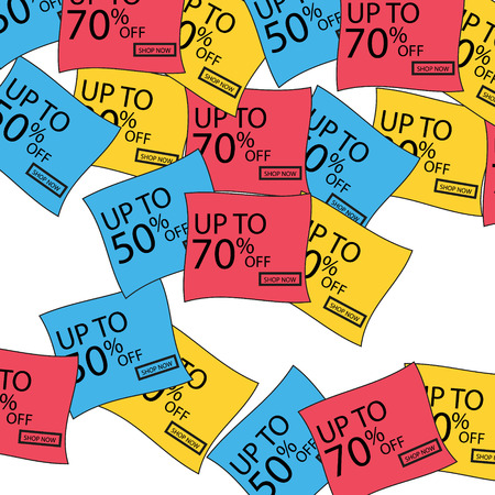 Vector discount stickers. Collection stickers, price tags. Sale, free newのイラスト素材