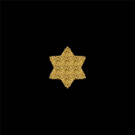 Set Gold glitter texture snowflake isolated background. Object for new year and merry christmas festival.poster,brochure.card. Vector illustrationのイラスト素材