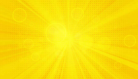 Pop Art background. Retro dotted background. Vector illustration. Halftone yellow pop artのイラスト素材