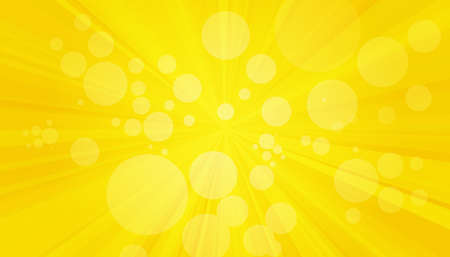 Yellow sanny rays background. Sparkling magical dust particles. Vector illustration.のイラスト素材