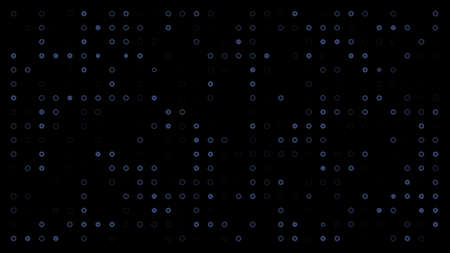 Phantom blue circles on black backgroundの写真素材