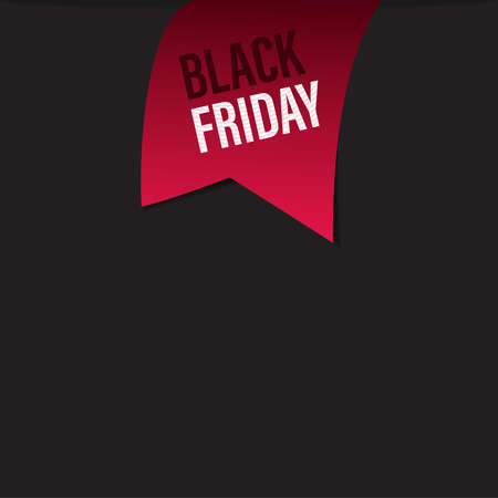Black friday sale ribbon banners collection isolated. Vector price tags.のイラスト素材