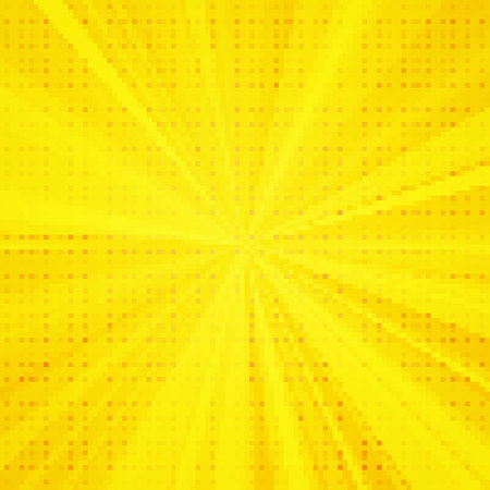 Abstract pixel orange background. Vector illustrationのイラスト素材