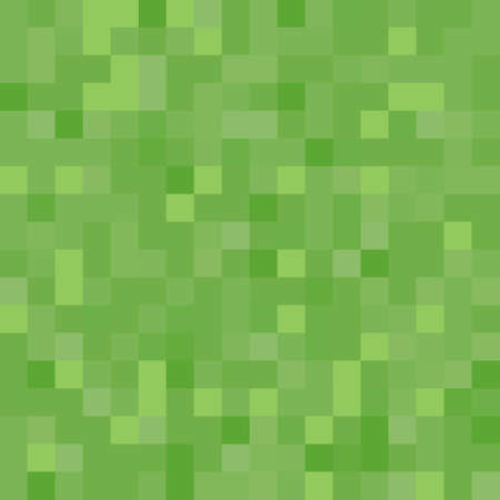 Pixel background. The concept of games background. Squares pattern background. Minecraft concept. Vector illustration. Light Green vector abstract textured polygonal backgroundのイラスト素材