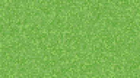 Pixel background. The concept of games background. Squares pattern background. Minecraft concept. Vector illustration. Light Green vector abstract textured polygonal backgroundのイラスト素材