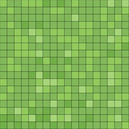 Pixel background. The concept of games background. Squares pattern background. Minecraft concept. Vector illustration. Light Green vector abstract textured backgroundのイラスト素材
