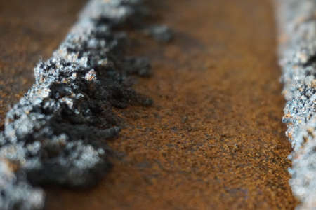 rust on steelの写真素材