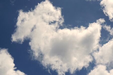 clouds and blue skiesの写真素材