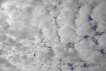 full of cloud in the blue sky