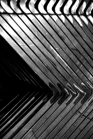 abstract mix of stainless steel line shape
