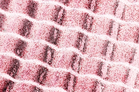 abstract close up of pink rooftop texture