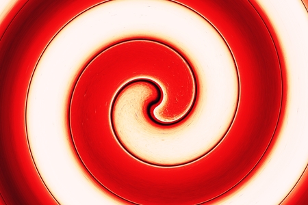 abstract of bright red spiral for background usedの写真素材